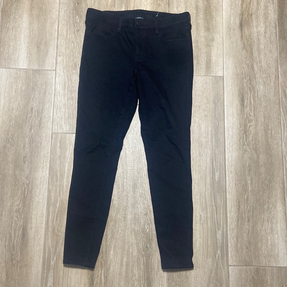 American eagle black jeggings 14